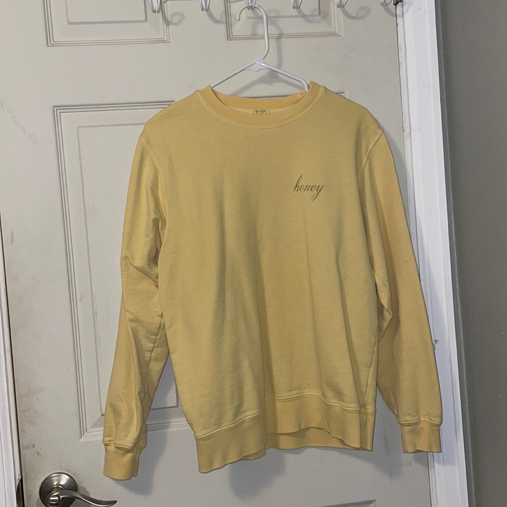 Brandy Melville Yellow Honey Crewneck